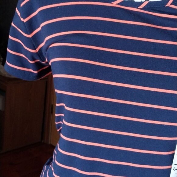 NWT Women Ingrid+Isabel Short Sleeve T-Shirt Stripe Maternity Dress Size XL - Picture 5 of 11